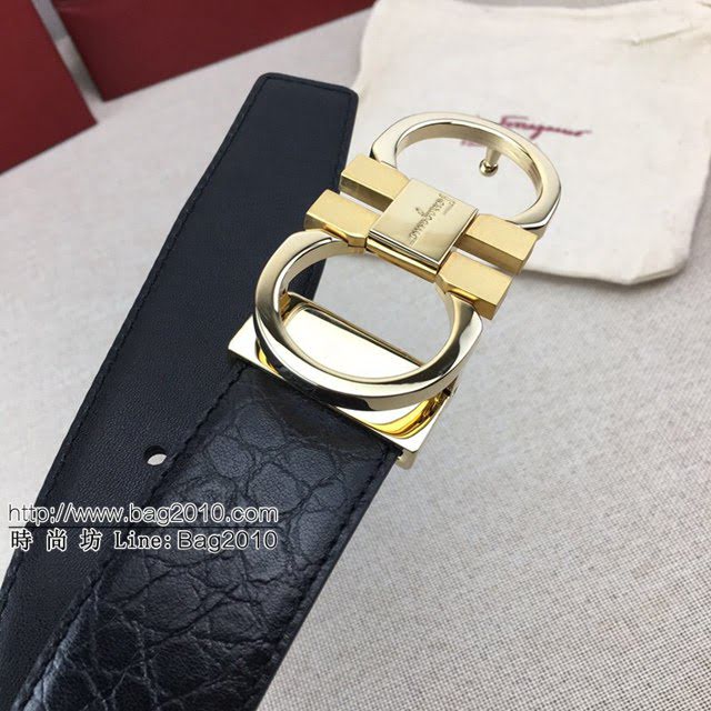 菲拉格慕男士皮帶 Ferragamo雙面用小牛皮腰帶 菲拉格慕休閒皮帶  jjp1455